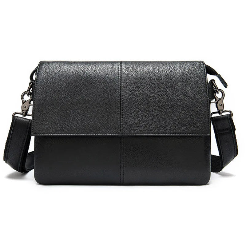 Men's Genuine Leather Clutch Wallet Double Zipper Business Bag Hand Purse