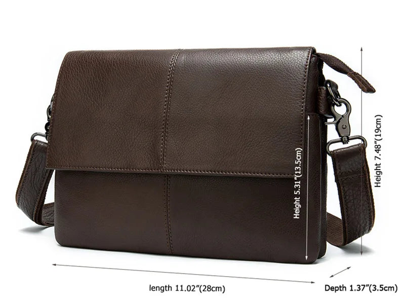 Men's Genuine Leather Clutch Wallet Double Zipper Business Bag Hand Purse