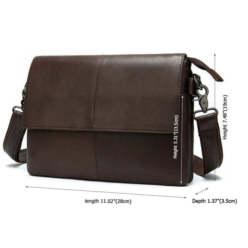 Men's Genuine Leather Clutch Wallet Double Zipper Business Bag Hand Purse