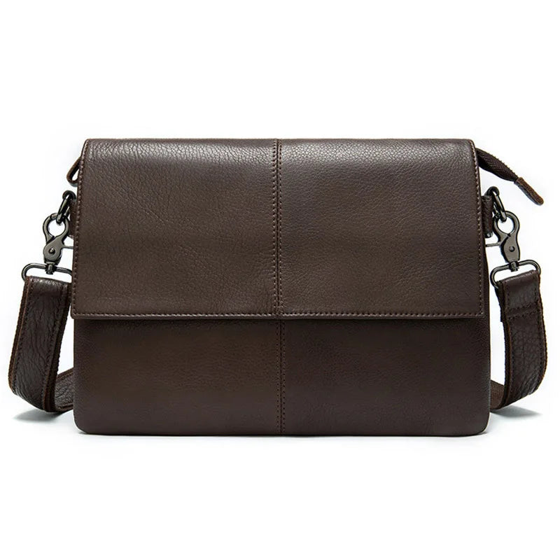 Men's Genuine Leather Clutch Wallet Double Zipper Business Bag Hand Purse