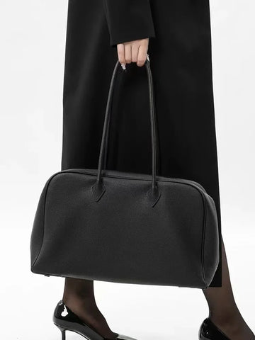 Leather Tote Bag with Shoulder Strap