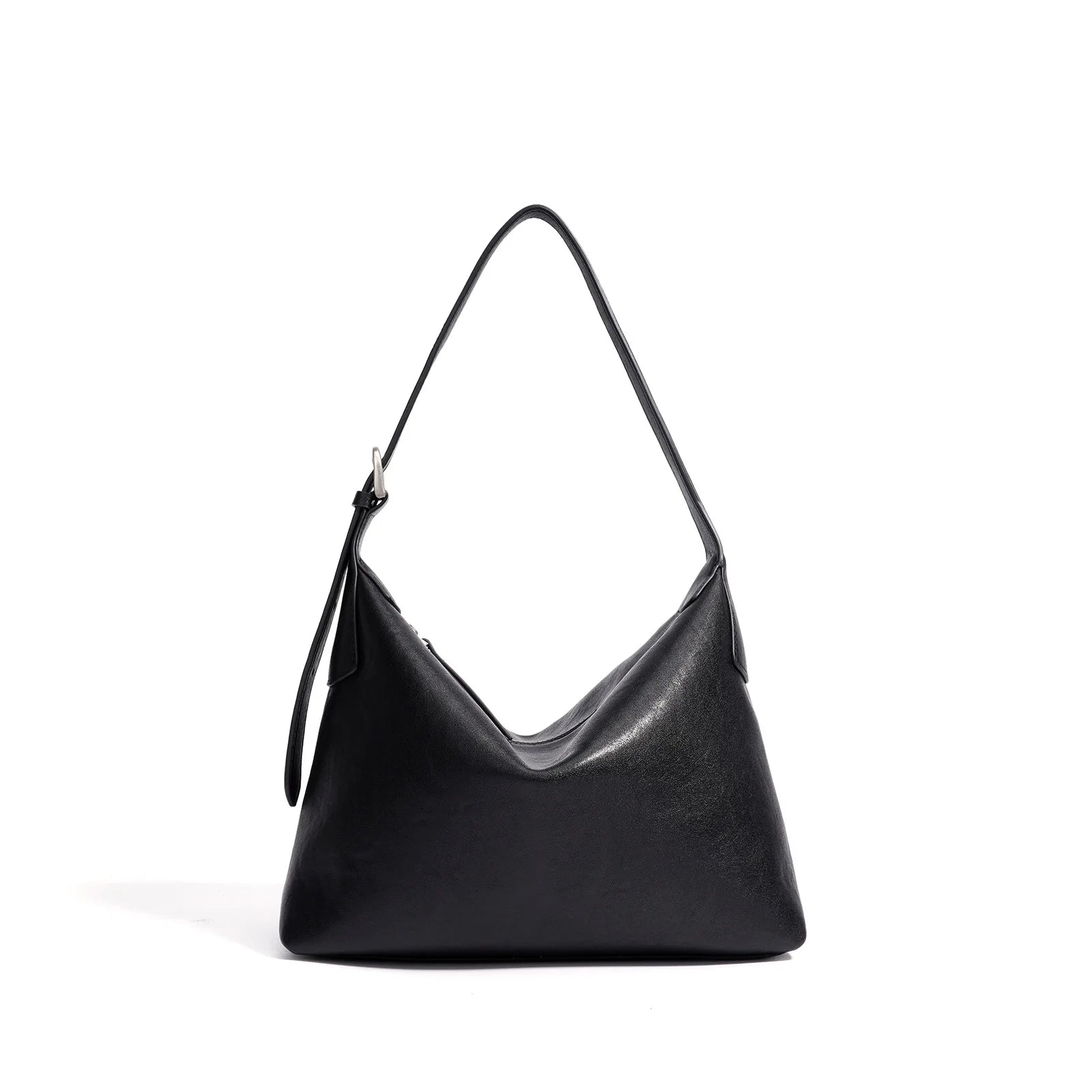 Black Leather Underarm Bag