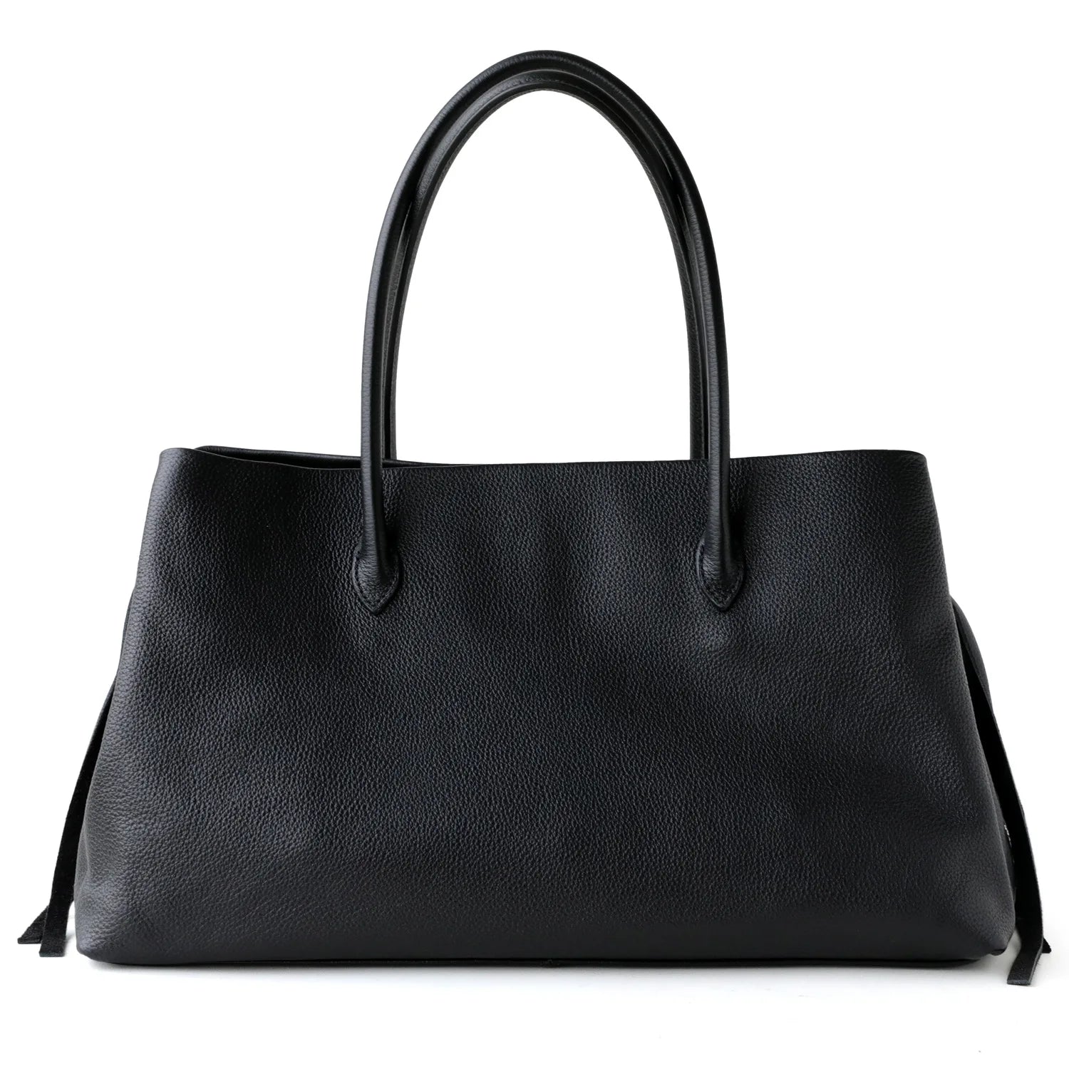 Apricot Suede Multi-Layer Tote - Large Commuter Handbag