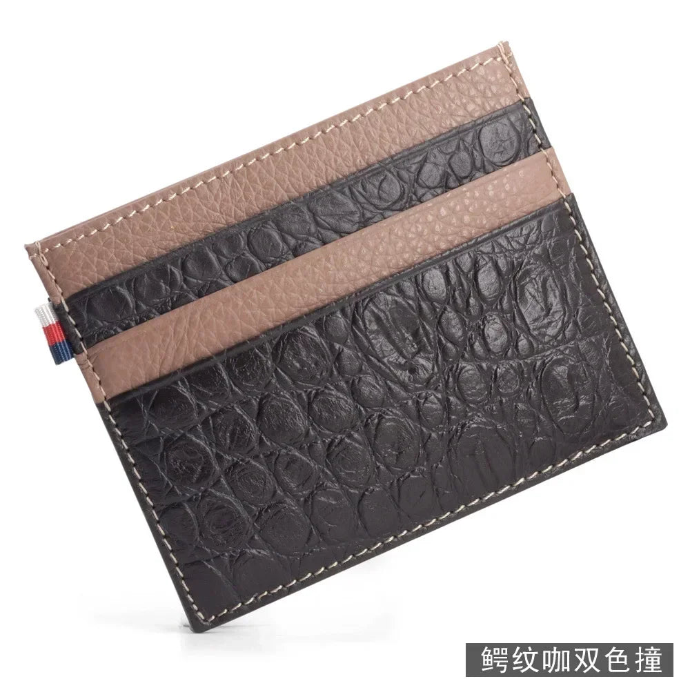 Argentina Leather Card Wallet - Brown