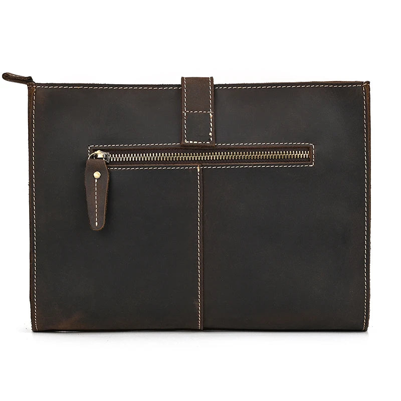 Men's Leather Clutch Wristlet 7.9" iPad Organizer