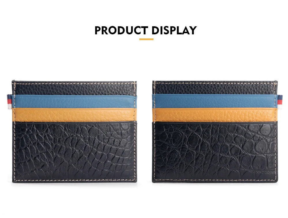 Argentina Leather Card Wallet - Brown