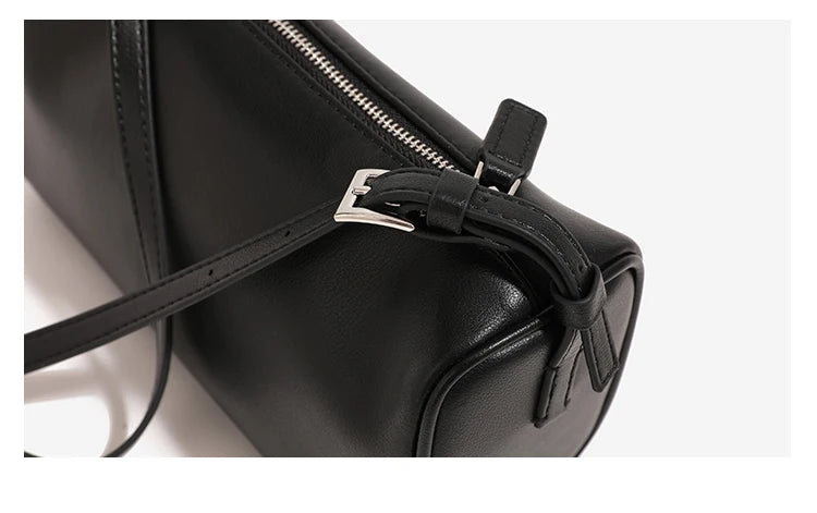 90s Suede Leather Pen Bag - Mini Crossbody