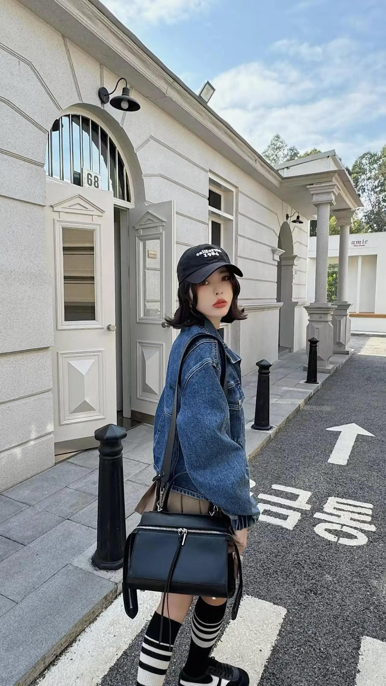 Beige Calfskin Tote Bag for Women