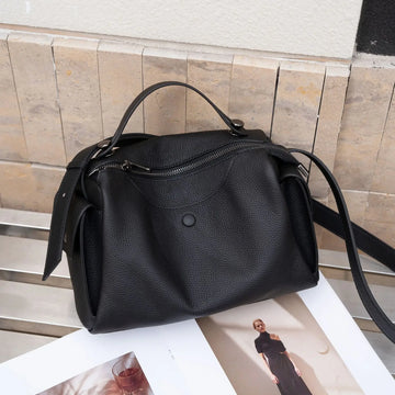 Beige Togo Leather Boston Tote - KQ Premium 2026