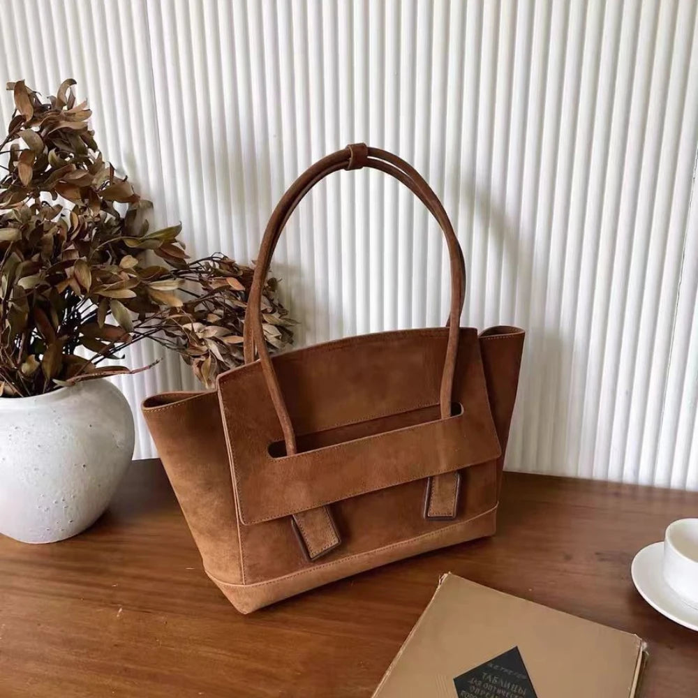 Brown Vintage Half Moon Saddle Bag