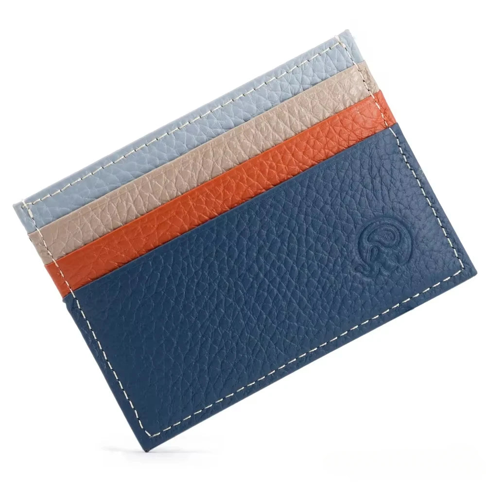 Argentina Leather Card Wallet - Brown