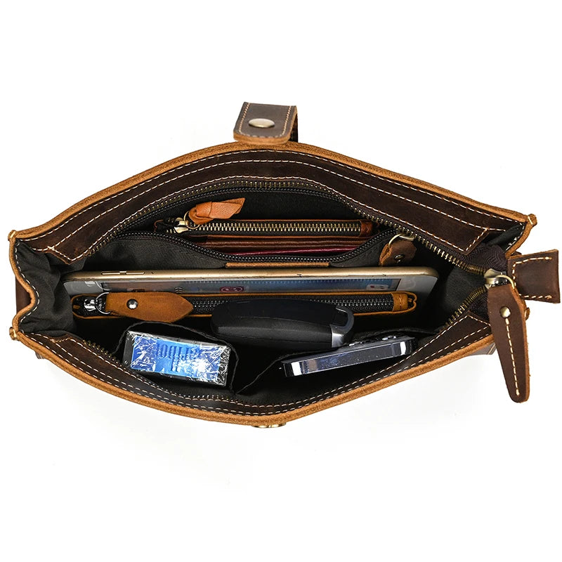 Men's Leather Clutch Wristlet 7.9" iPad Organizer