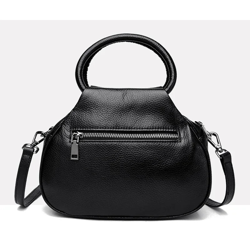 Beige Ruched Dumpling Crossbody Bag