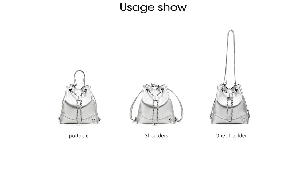 Chain Accent Backpack