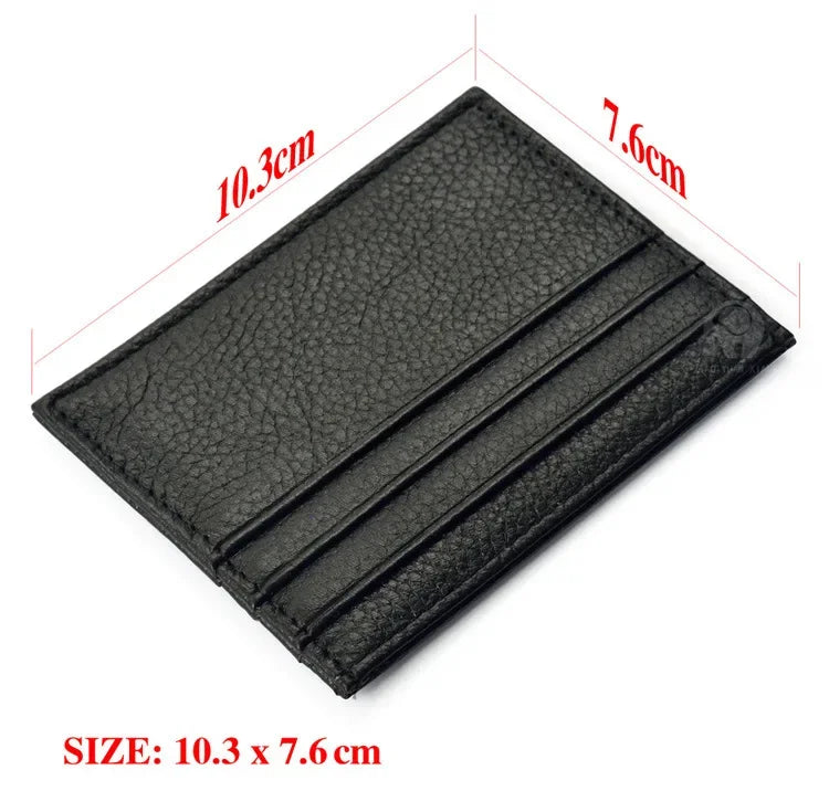 Argentina Leather Card Wallet - Brown