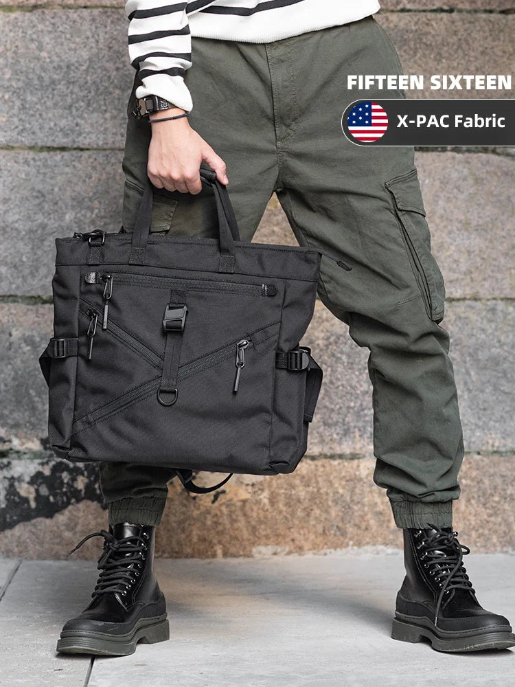 Ballistic Nylon Briefcase 16" Laptop Bag with Top Handle