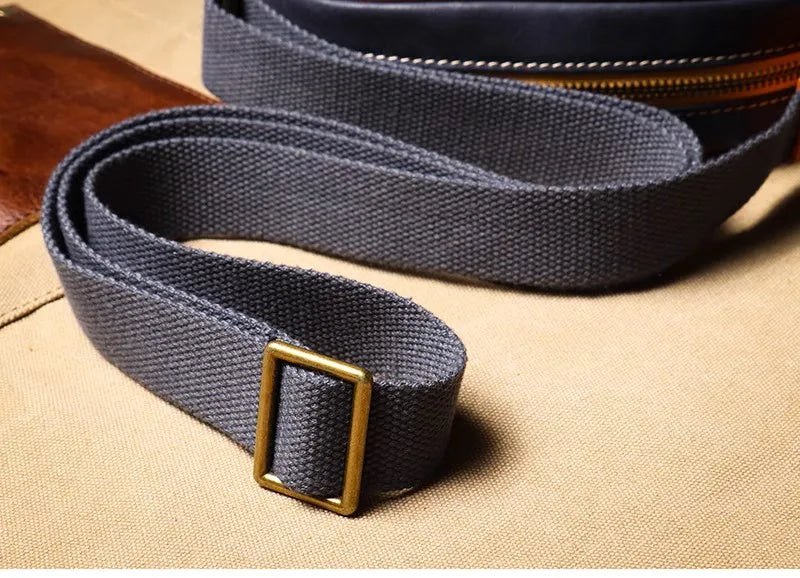 Genuine Leather Crossbody Bag with iPad Compartment