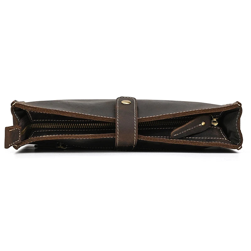 Men's Leather Clutch Wristlet 7.9" iPad Organizer
