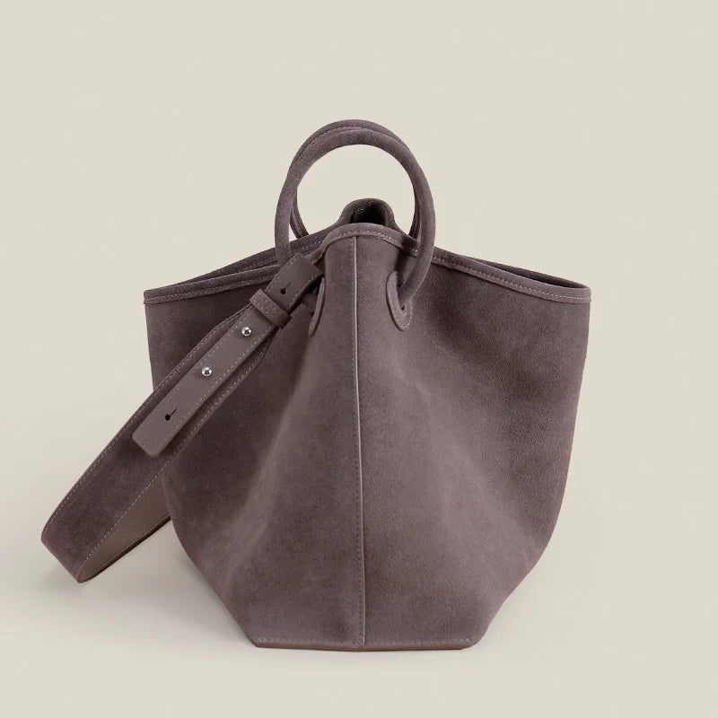 Amy Green Suede Satchel Tote