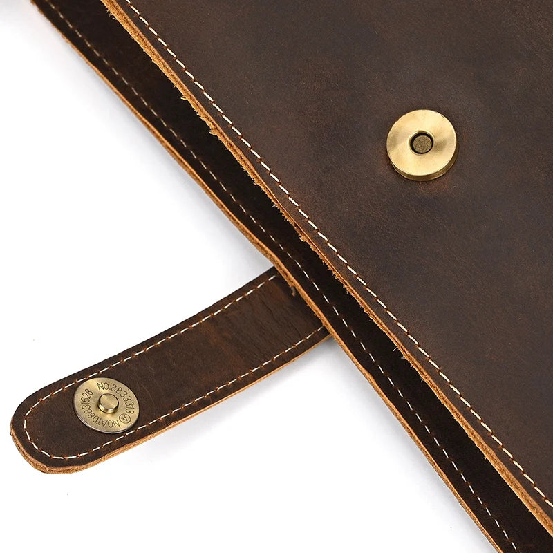 Men's Leather Clutch Wristlet 7.9" iPad Organizer