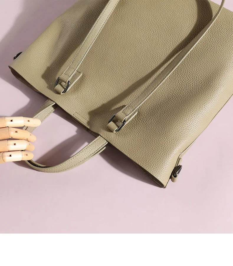 Black Cowhide Travel Tote - Large Capacity | KQ Premium