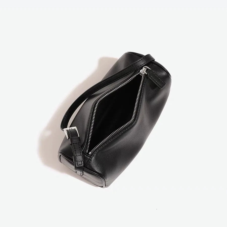 90s Suede Leather Pen Bag - Mini Crossbody