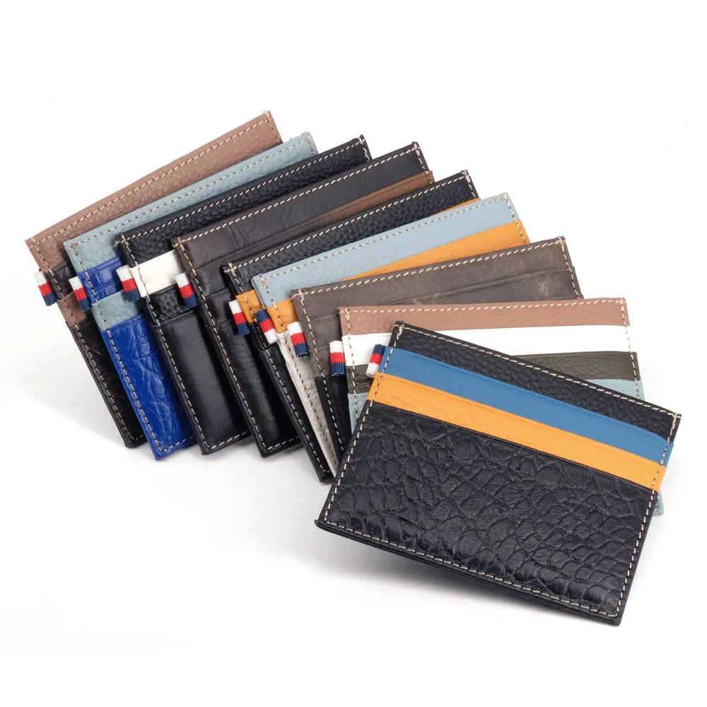 Argentina Leather Card Wallet - Brown