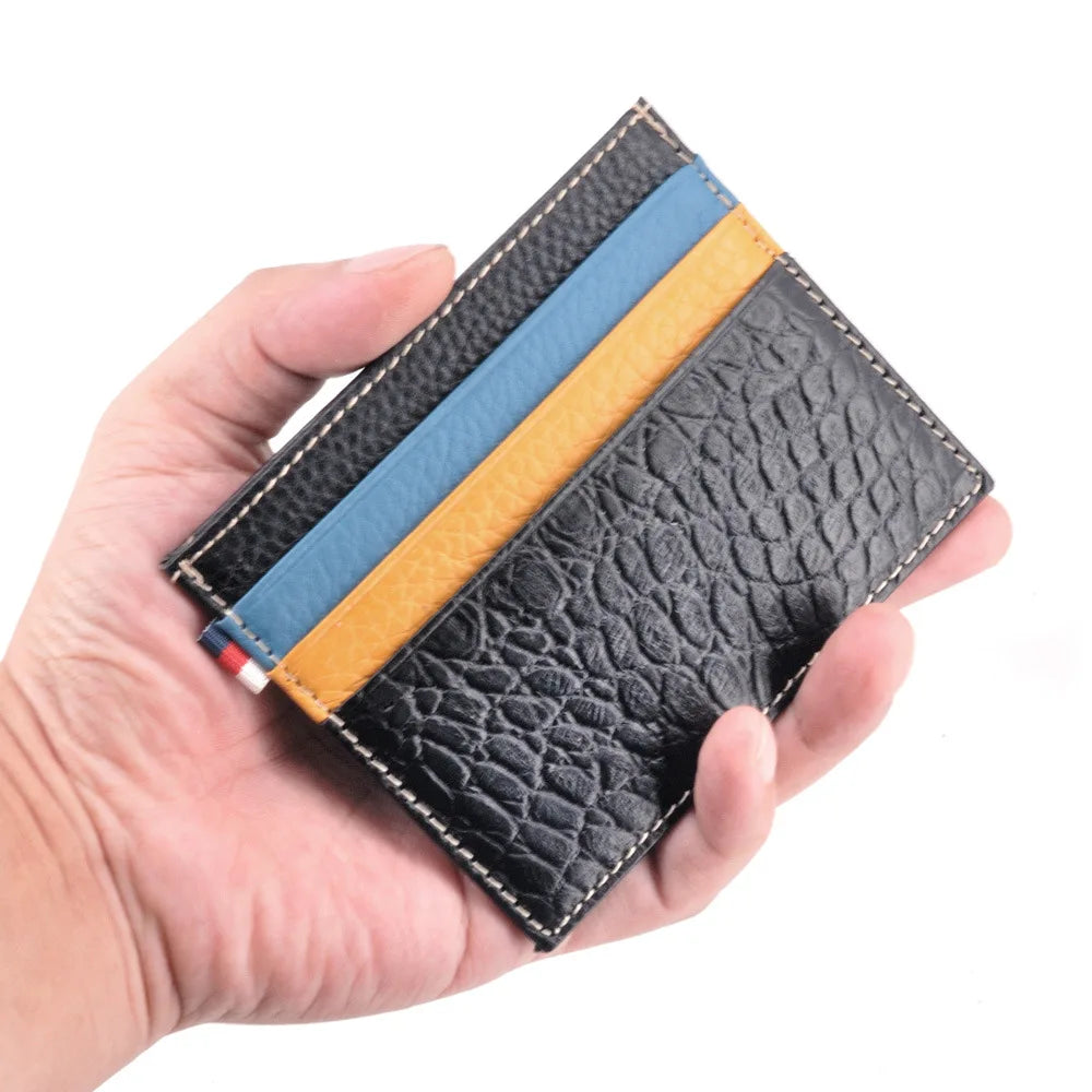 Argentina Leather Card Wallet - Brown