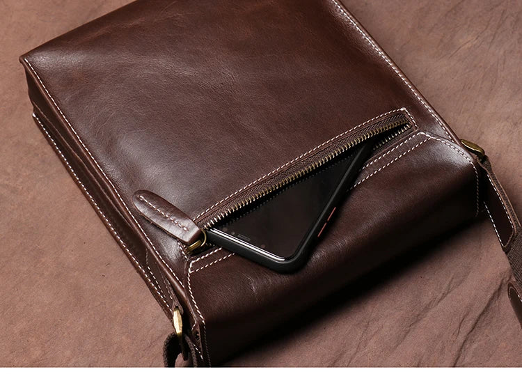 Leather Sling Bag – Compact Crossbody for Phone & Essentials