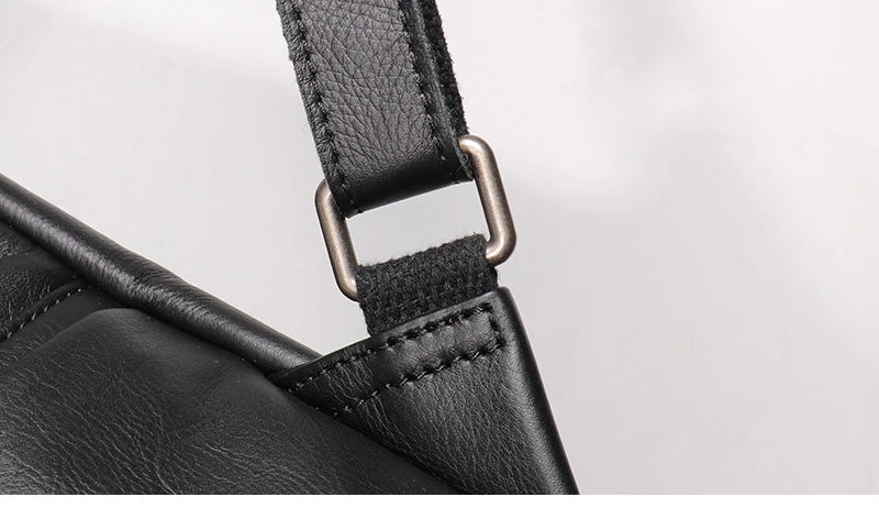 Leather Backpack with Laptop Compartment