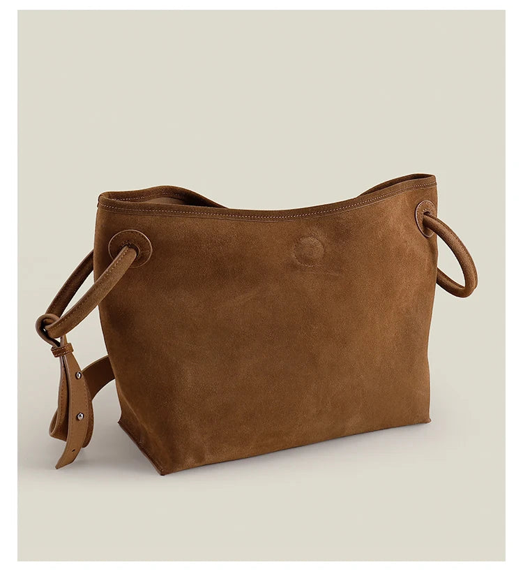 Amy Green Suede Satchel Tote