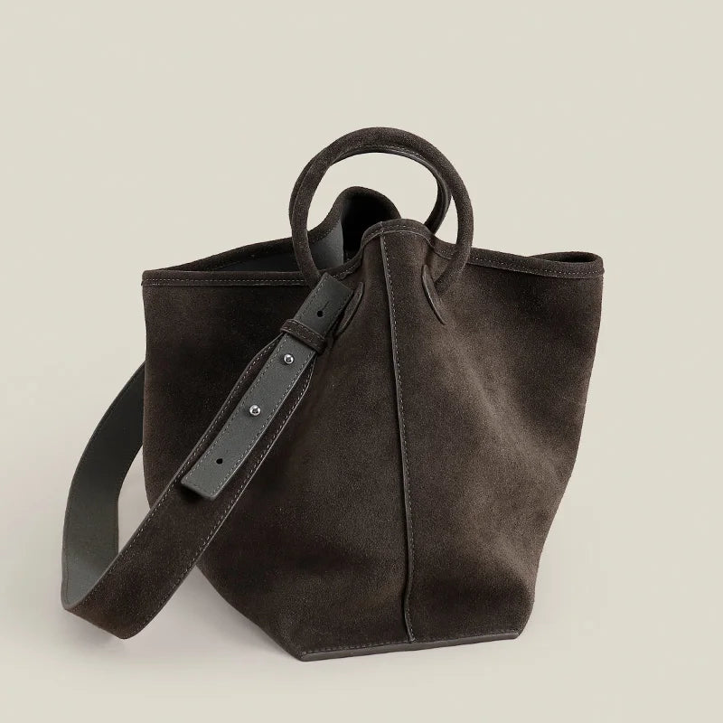 Amy Green Suede Satchel Tote