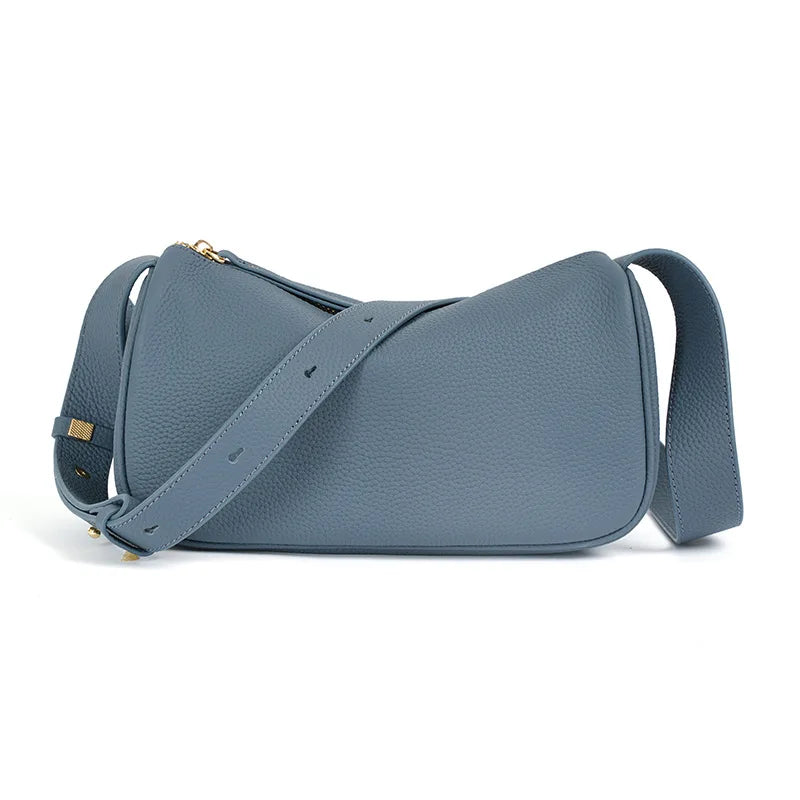 Beige Pink Leather Pochette | KQ Premium