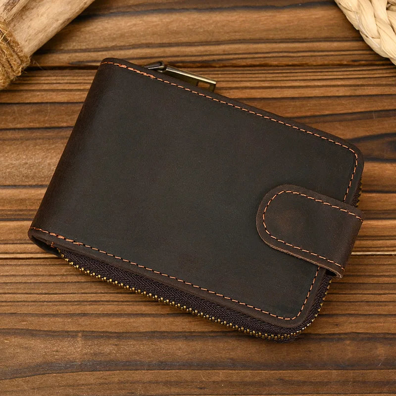 Genuine Leather Card Holder Wallet Slim Credit Card Case