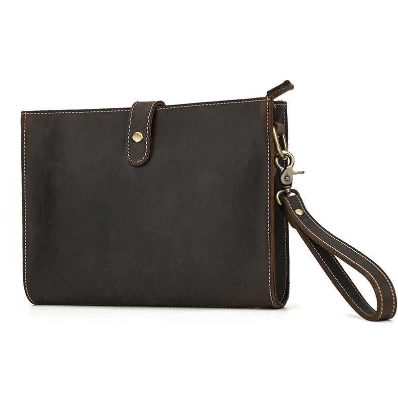 Men's Leather Clutch Wristlet 7.9" iPad Organizer