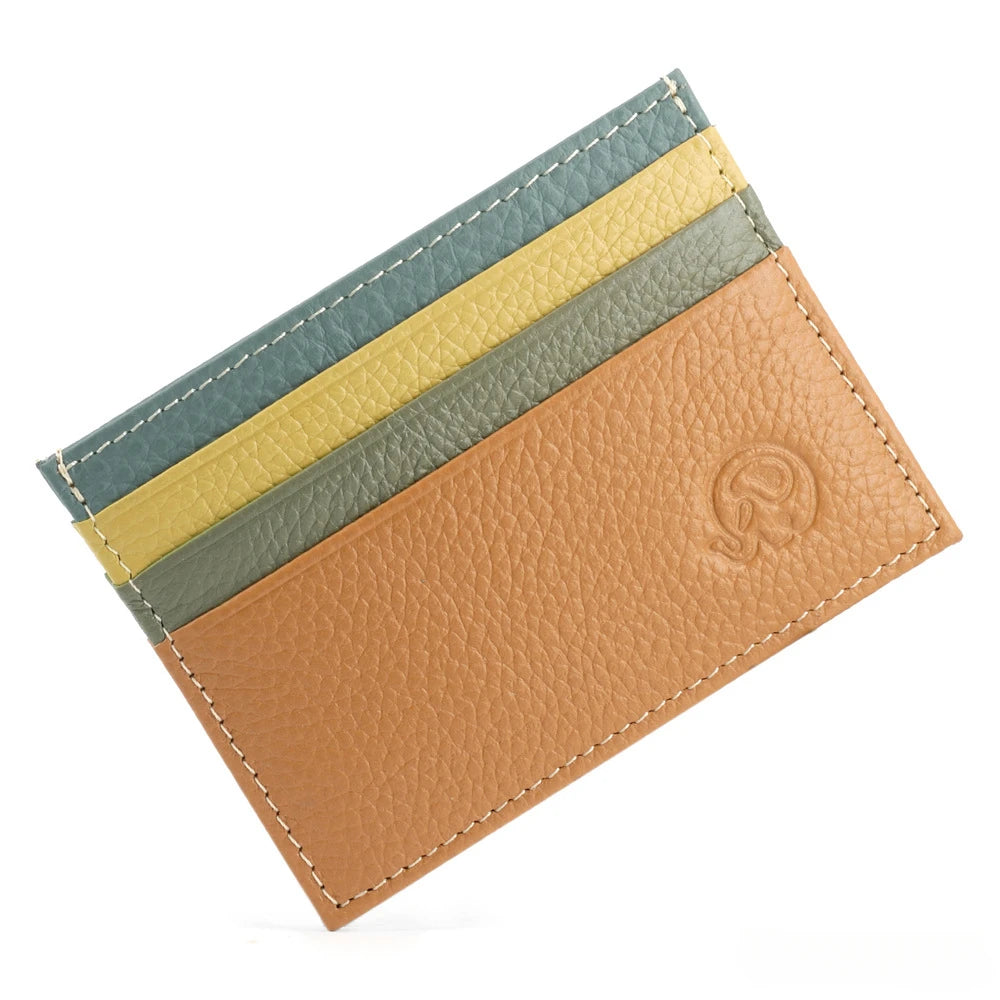 Argentina Leather Card Wallet - Brown