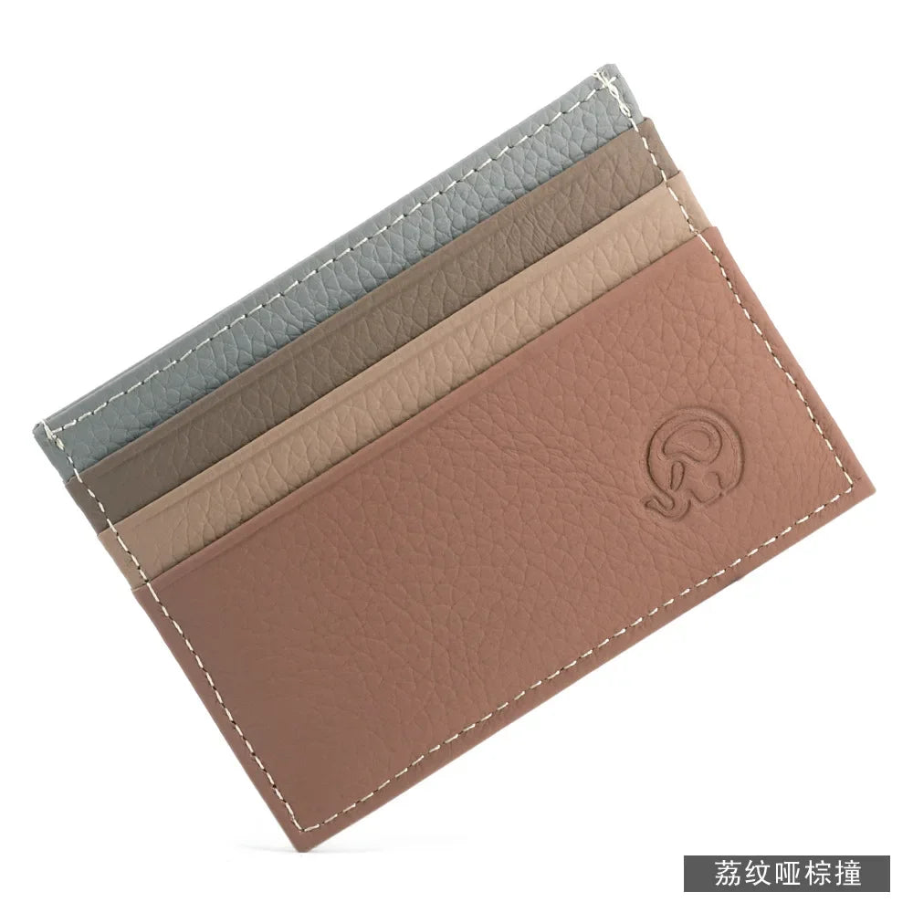 Argentina Leather Card Wallet - Brown
