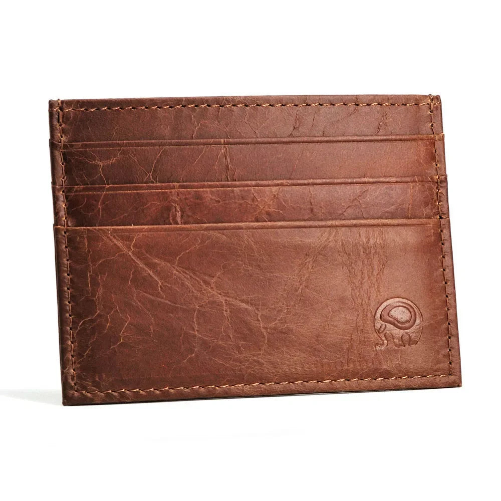 Argentina Leather Card Wallet - Brown