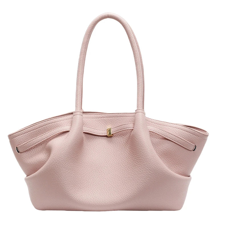 Women's Textured Leather Shoulder Tote