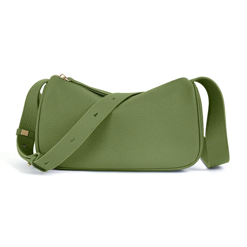 Beige Pink Leather Pochette | KQ Premium