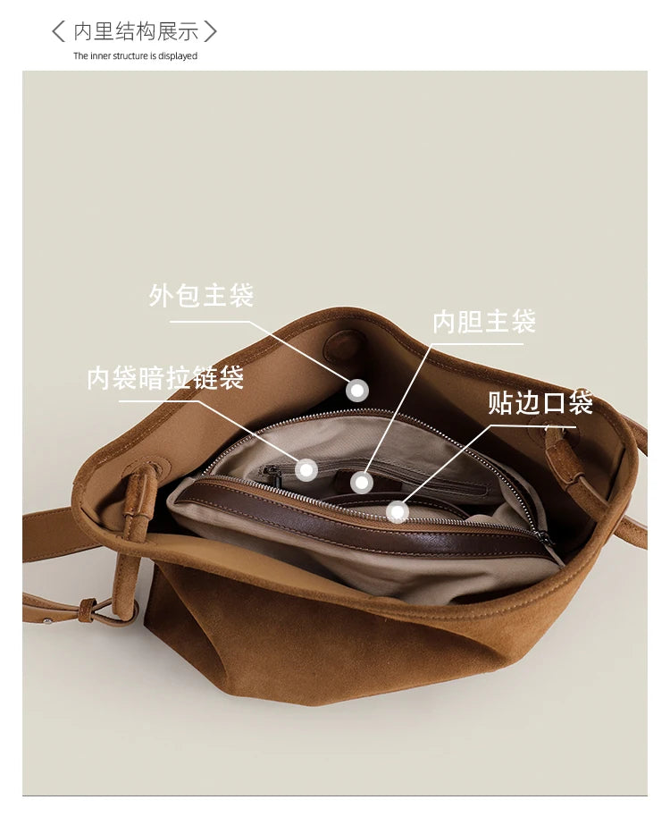 Amy Green Suede Satchel Tote