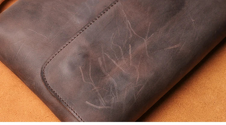 Leather Crossbody Bag – Cowhide Shoulder Bag Magnetic Closure