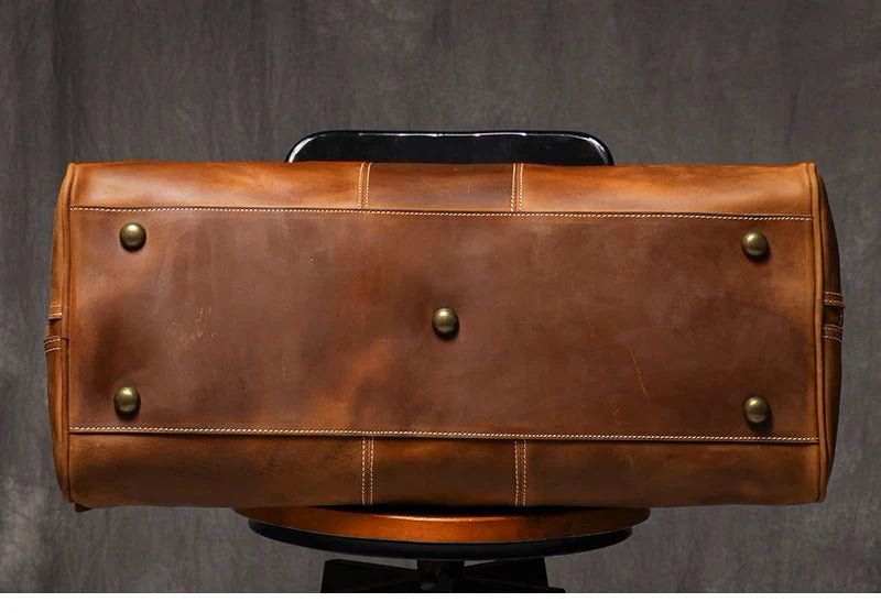 Leather Travel Tote with 14-Inch Laptop Compartment