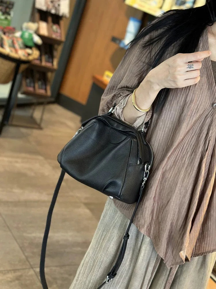 Apple Bucket Tote - Grey Coffee