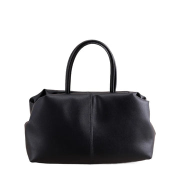 Black Coffee Cloud Tote - Cowhide Travel Handbag