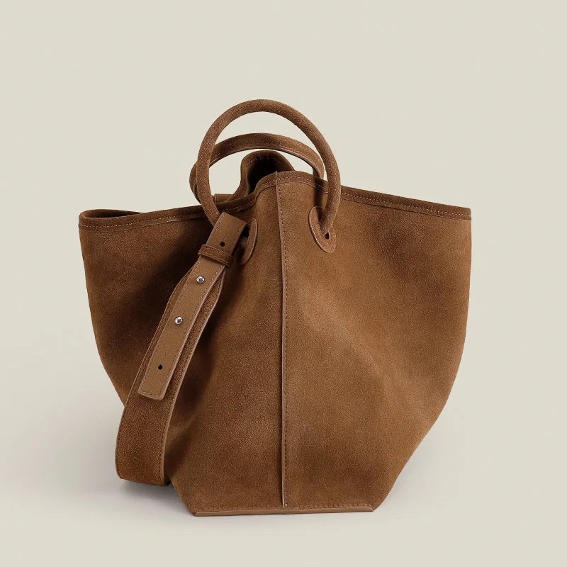 Amy Green Suede Satchel Tote