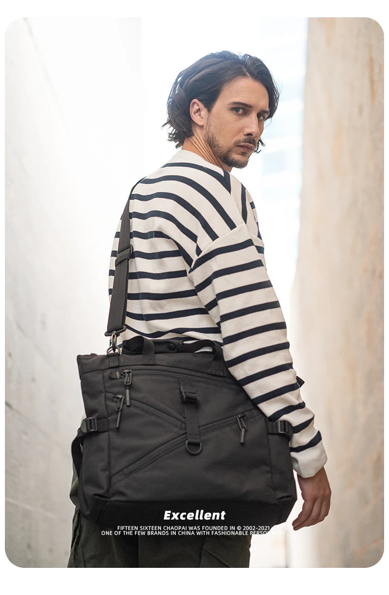 Ballistic Nylon Briefcase 16" Laptop Bag with Top Handle