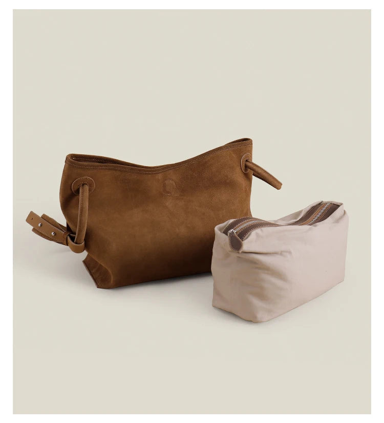 Amy Green Suede Satchel Tote