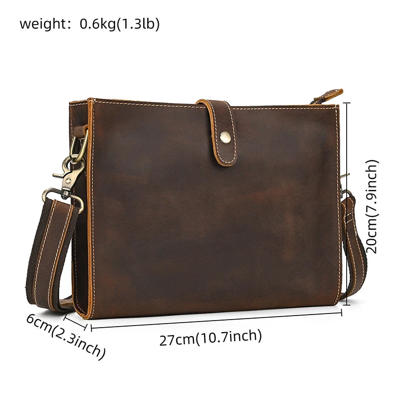 Men's Leather Clutch Wristlet 7.9" iPad Organizer