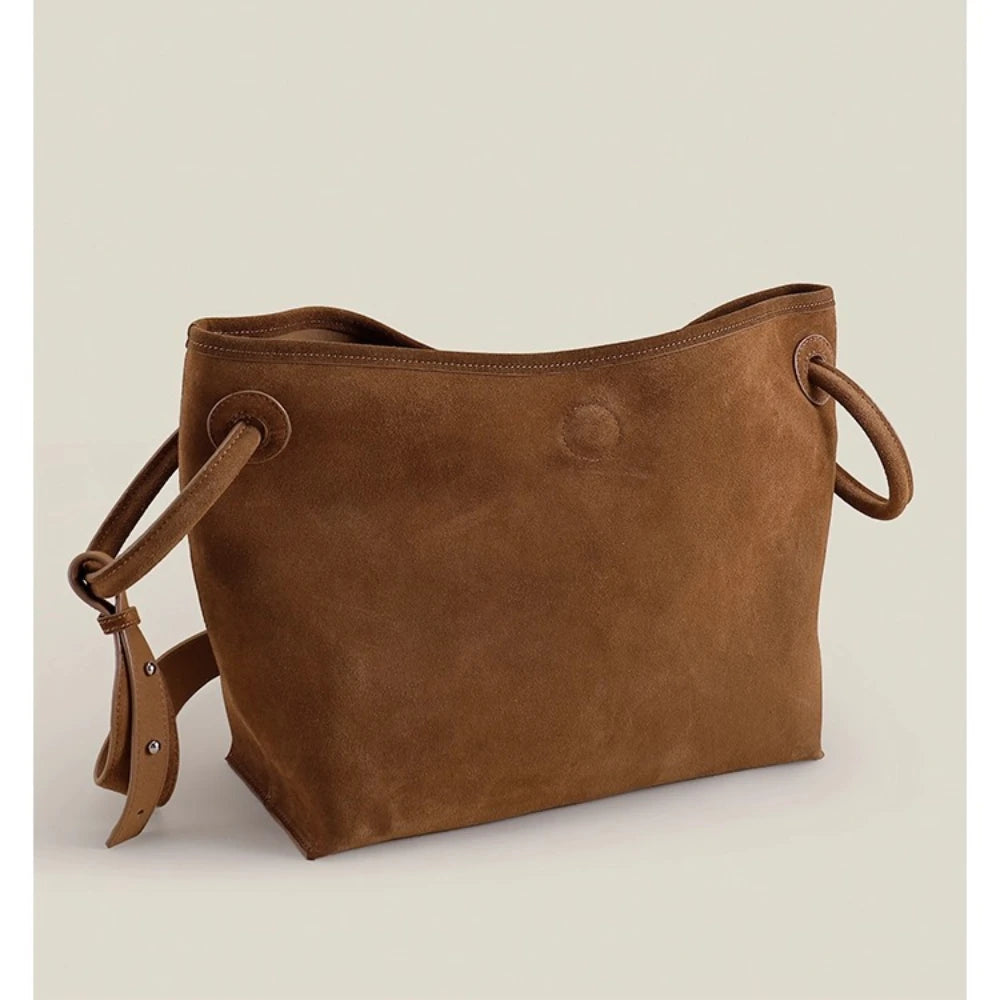 Amy Green Suede Satchel Tote